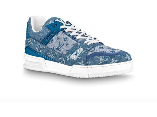 Louis Vuitton Trainer Sneaker Denim Monogram